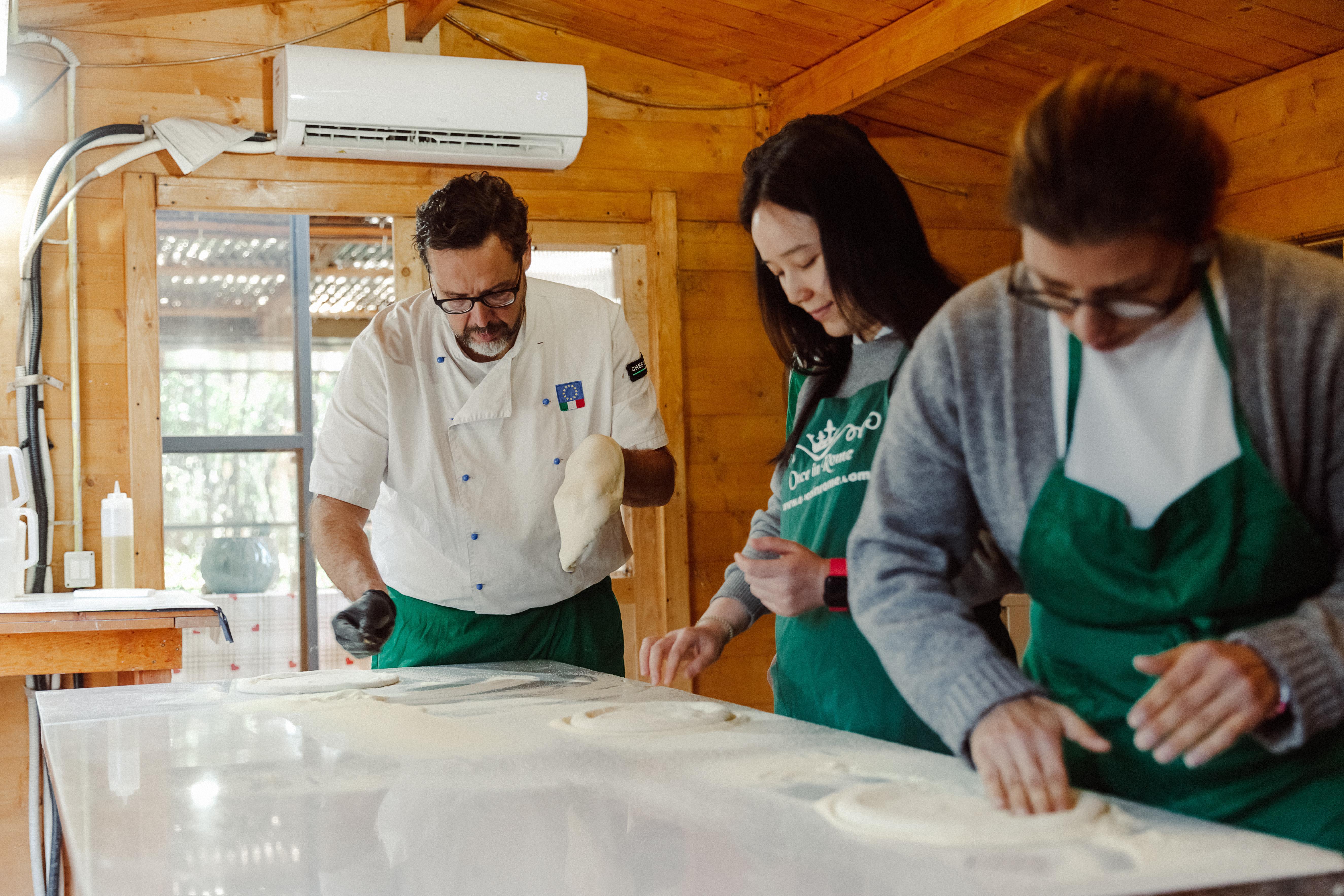 Pizza & Pasta Cooking Class with Wine & Transfer