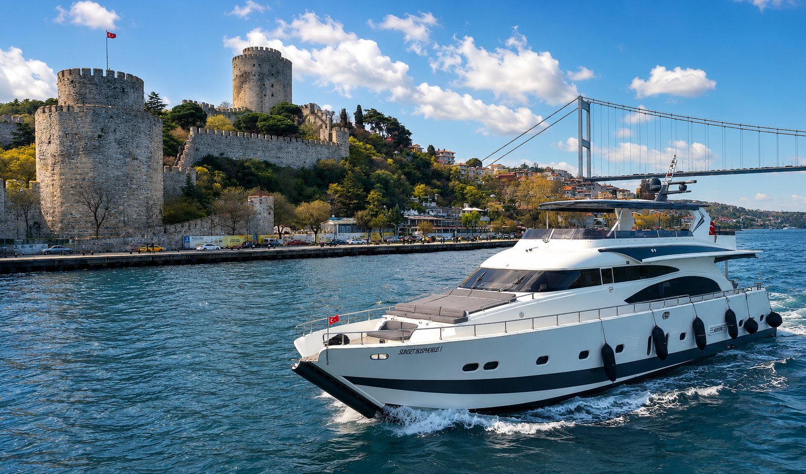 Istanbul Bosphorus Yacht Cruise with Asian Side Stopover