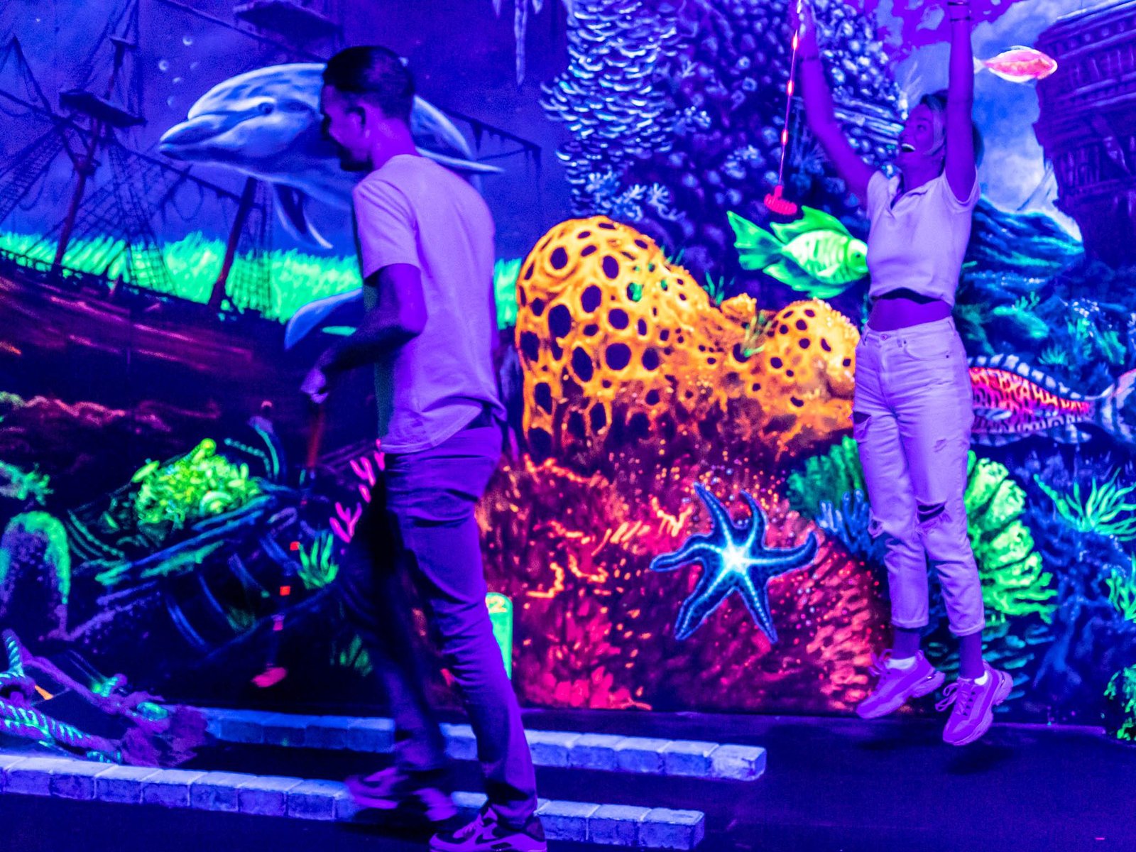 12-Hole Glow-in-the-Dark Mini-Golf