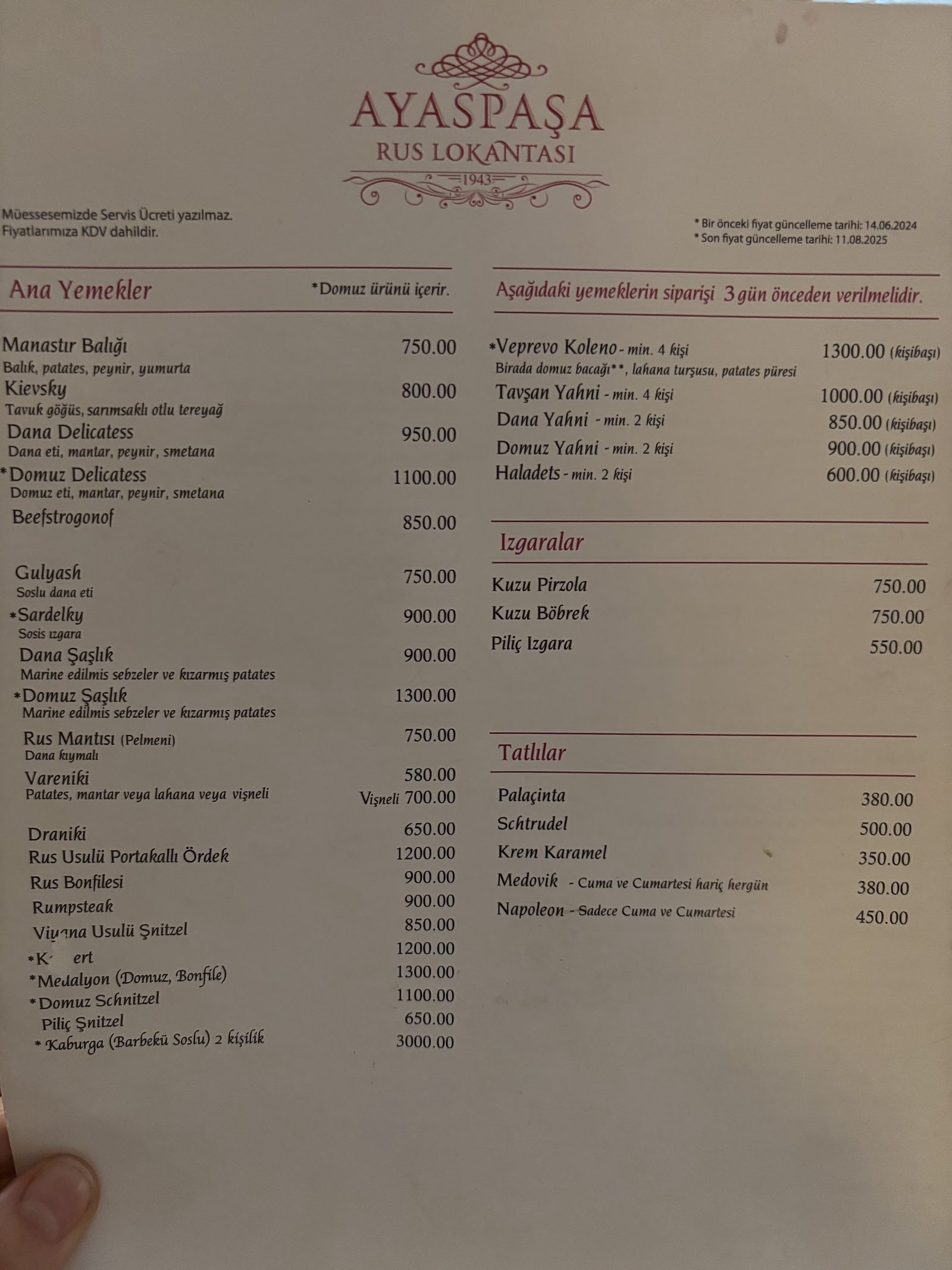 Ayaspaşa Rus Lokantası