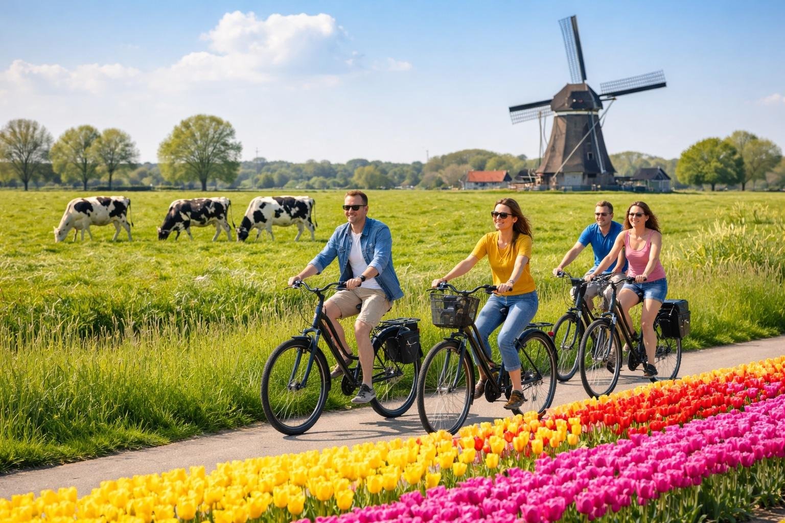 Windmill & Dutch Cheese farm electric bike tour