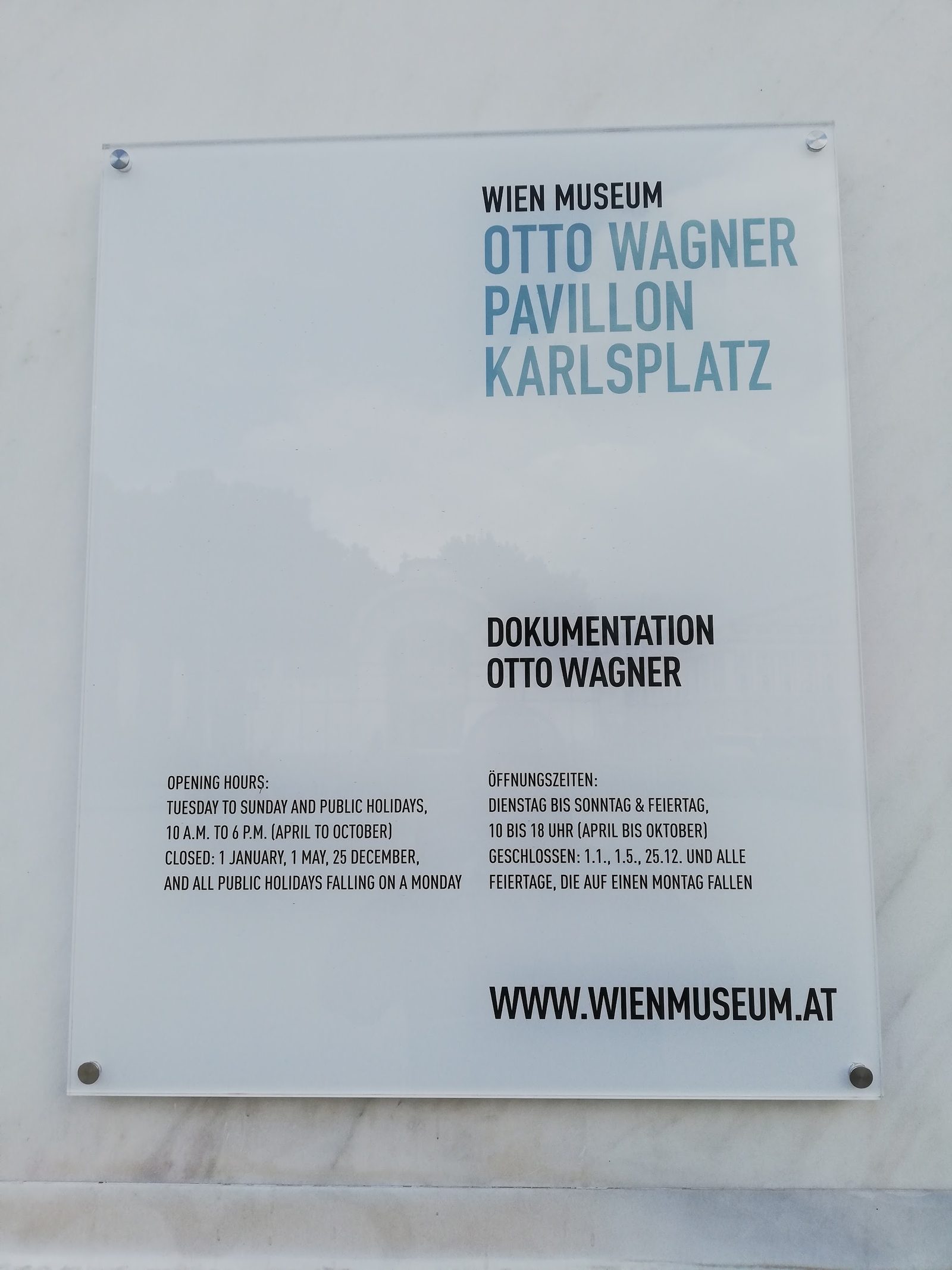 Wien Museum Otto Wagner Pavillon Karlsplatz