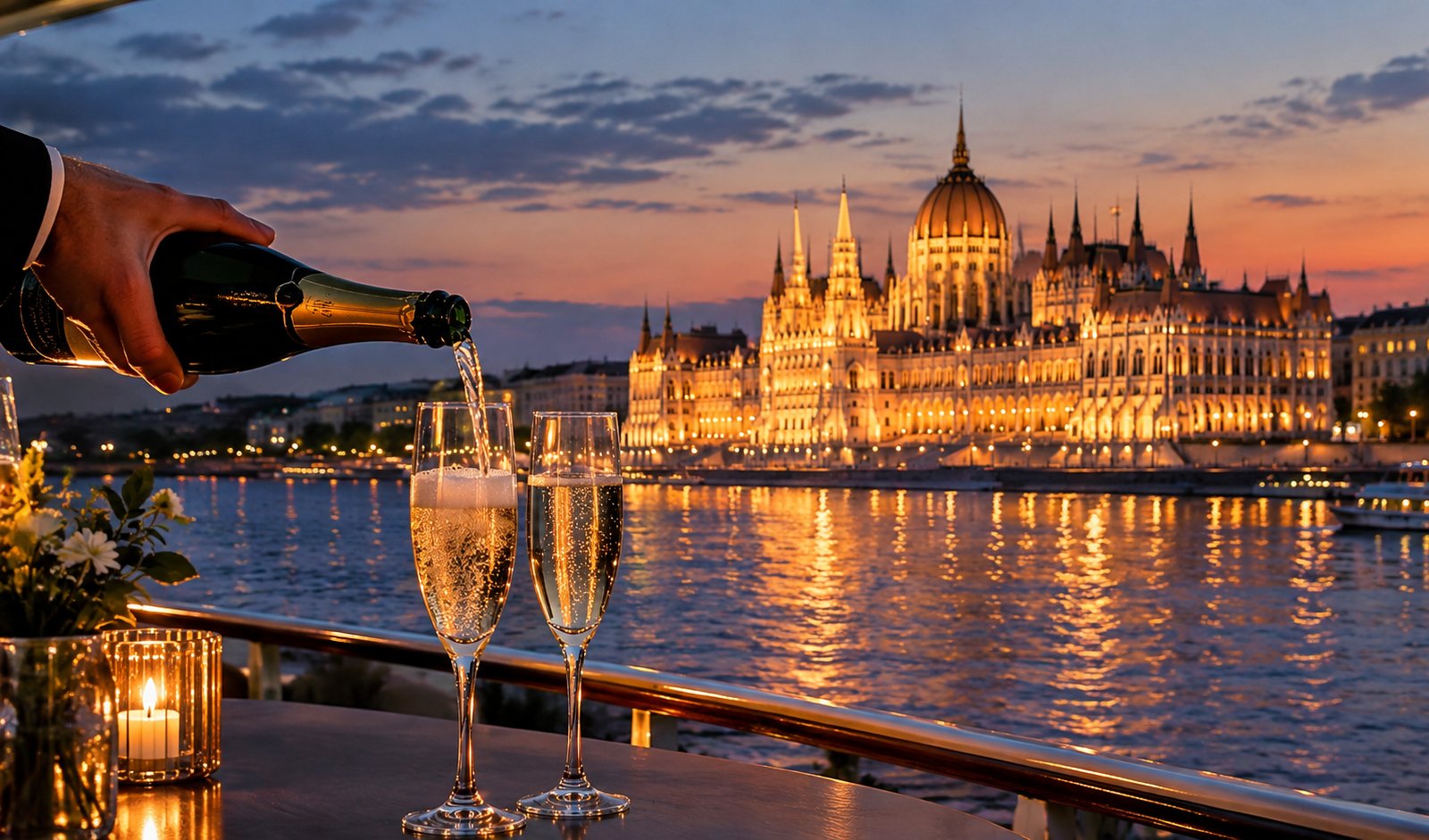 Budapest Evening Cruise with Unlimited Prosecco, Wine & Beer