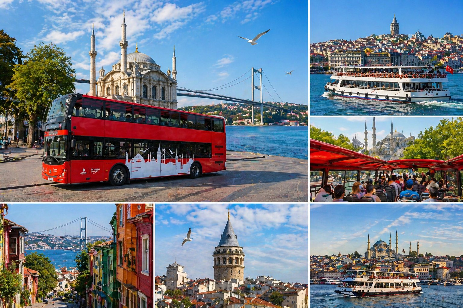 Istanbul Combo: Hop-On Hop-off Bus Tour & Bosphorus Cruise