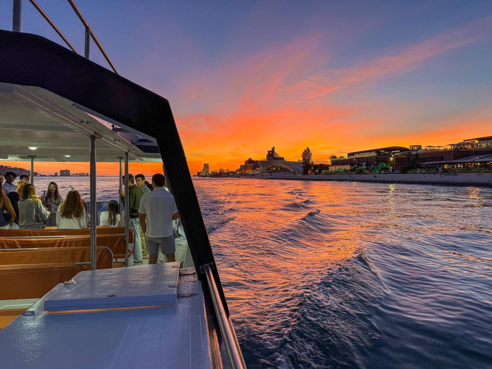 Golden Hour Sunset Boat Cruise with Portuguese Wine