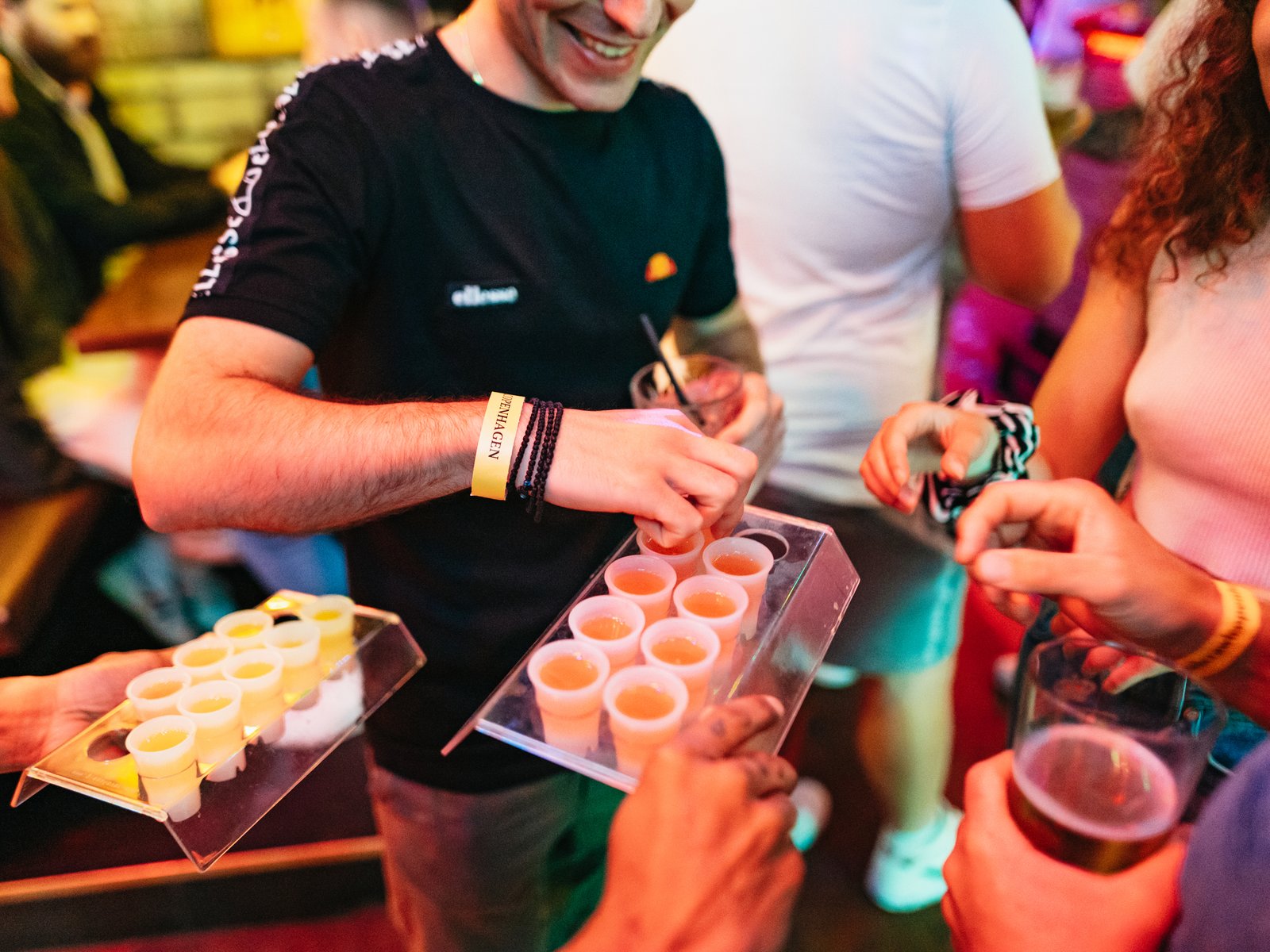 Guided Party Pub Crawl with 4 Shots and 1 Drink