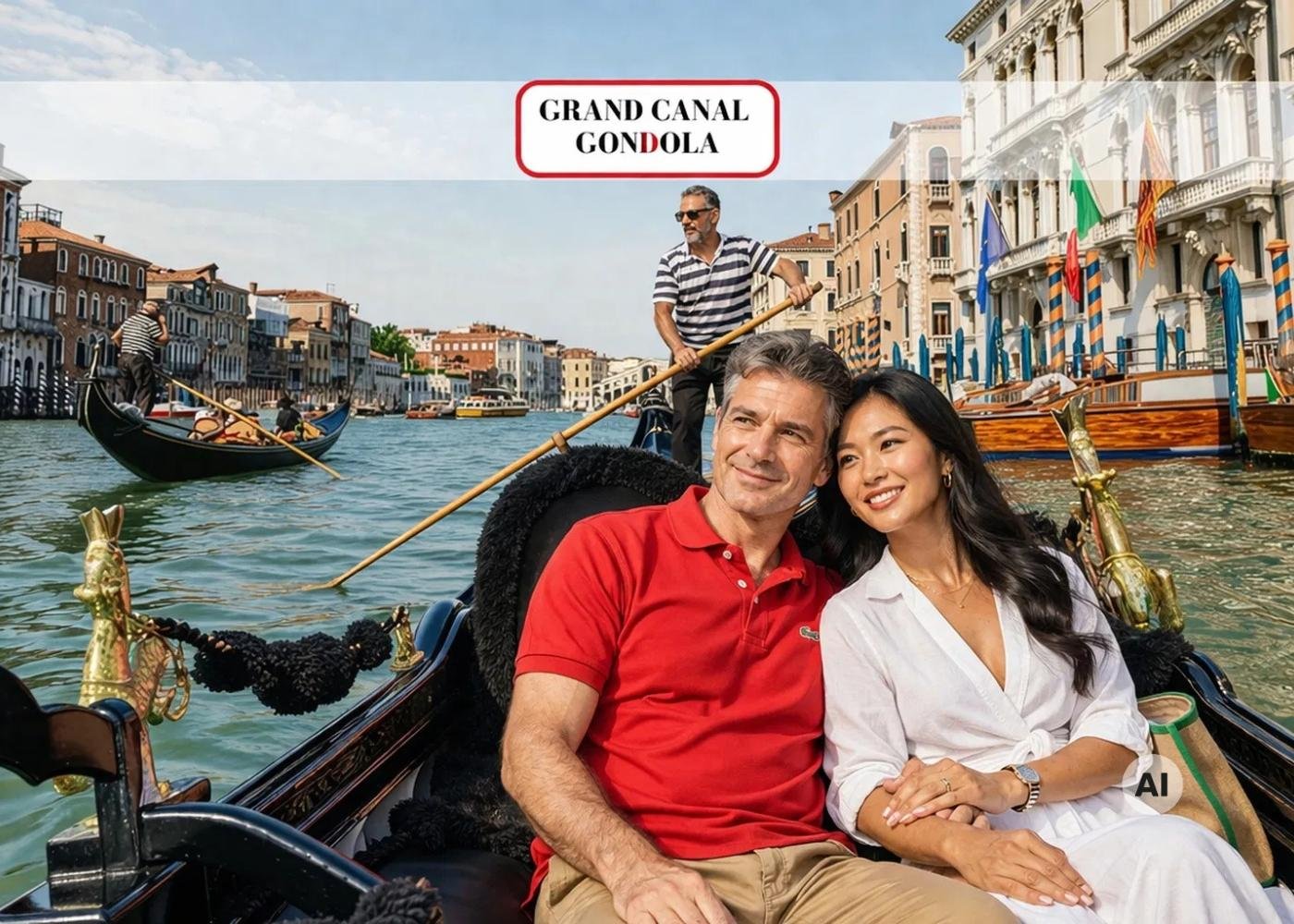 Grand Canal Gondola Ride with Storytelling & Gondola Gallery